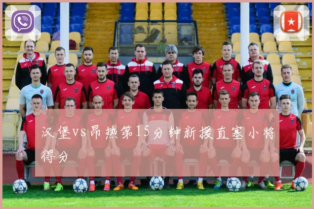 汉堡vs昂热第15分钟新援直塞小将得分