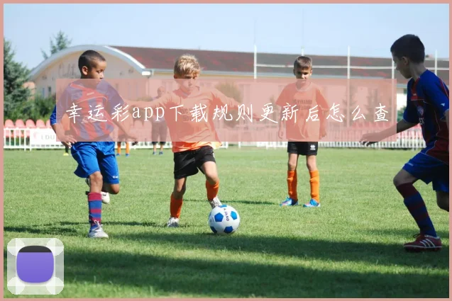 幸运彩app下载规则更新后怎么查